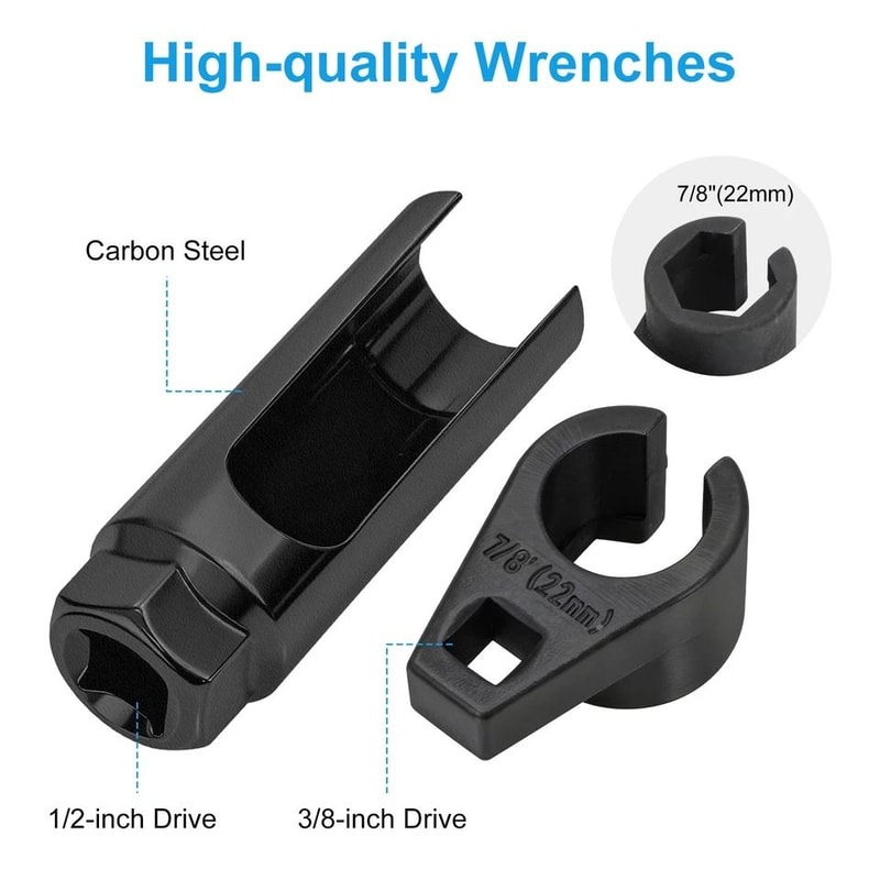 Oxygen Sensor Wrench Sensor Removal Tool Slotted Socket And Drive Sizes 6