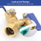 Brass Y ConnectorWay Hose Splitter Garden Hose Adaptor With Independent Flow Control And LeakProof 3
