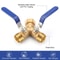 Brass Y ConnectorWay Hose Splitter Garden Hose Adaptor With Independent Flow Control And LeakProof 5