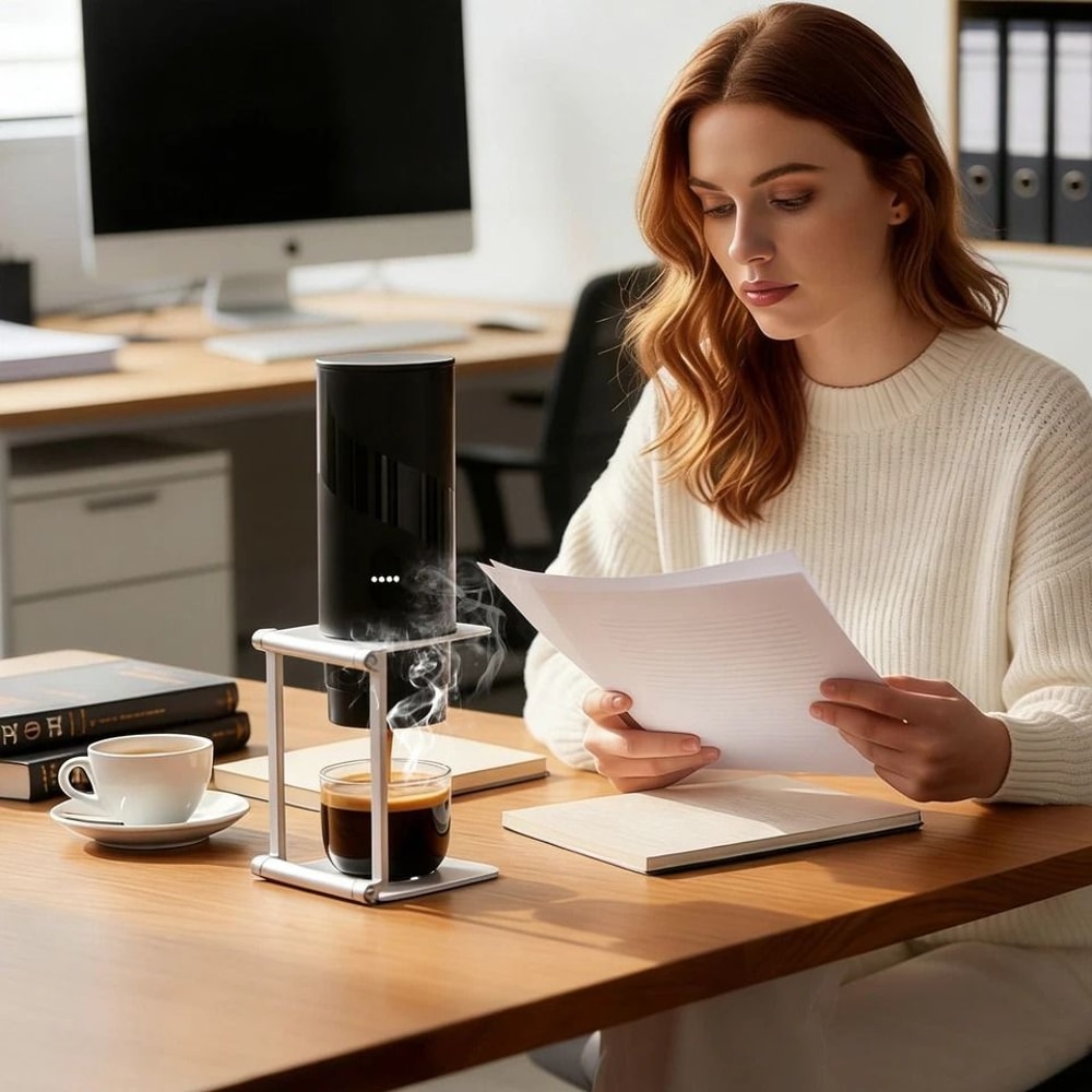 Portable Aluminum Espresso Stand Foldable Dripper Stand For Pour Over Coffee Compact For Travel Ho 1