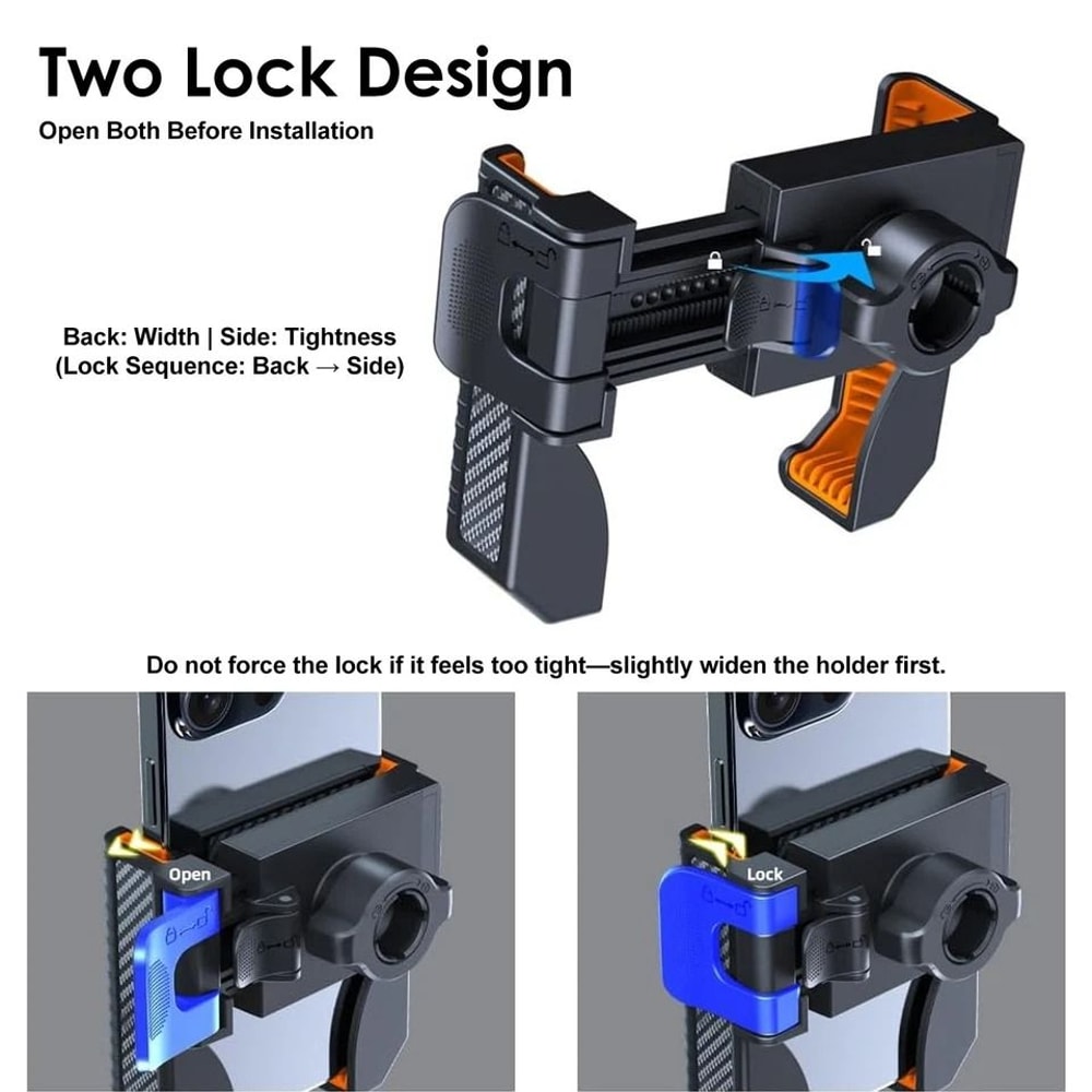 Universal Bike Phone Mount With Rotation Quick Release Motorcycle Holder For IPhone Samsung GPS Na 3