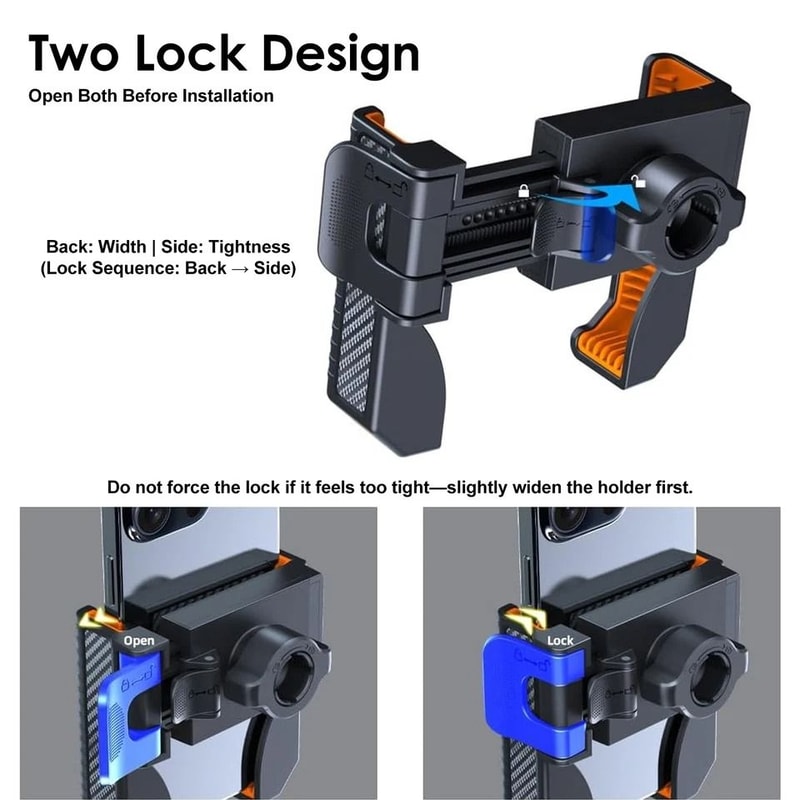Universal Bike Phone Mount With Rotation Quick Release Motorcycle Holder For IPhone Samsung GPS Na 3