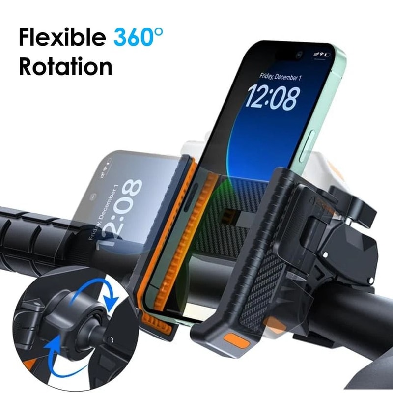 Universal Bike Phone Mount With Rotation Quick Release Motorcycle Holder For IPhone Samsung GPS Na 4