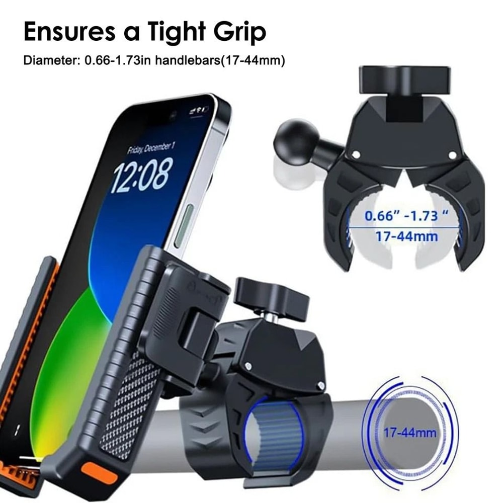 Universal Bike Phone Mount With Rotation Quick Release Motorcycle Holder For IPhone Samsung GPS Na 5