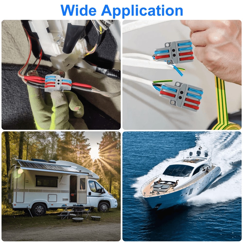 Lever Wire Connectors HighQuality Tinned Copper Compatible With AWG AWG Wires 1