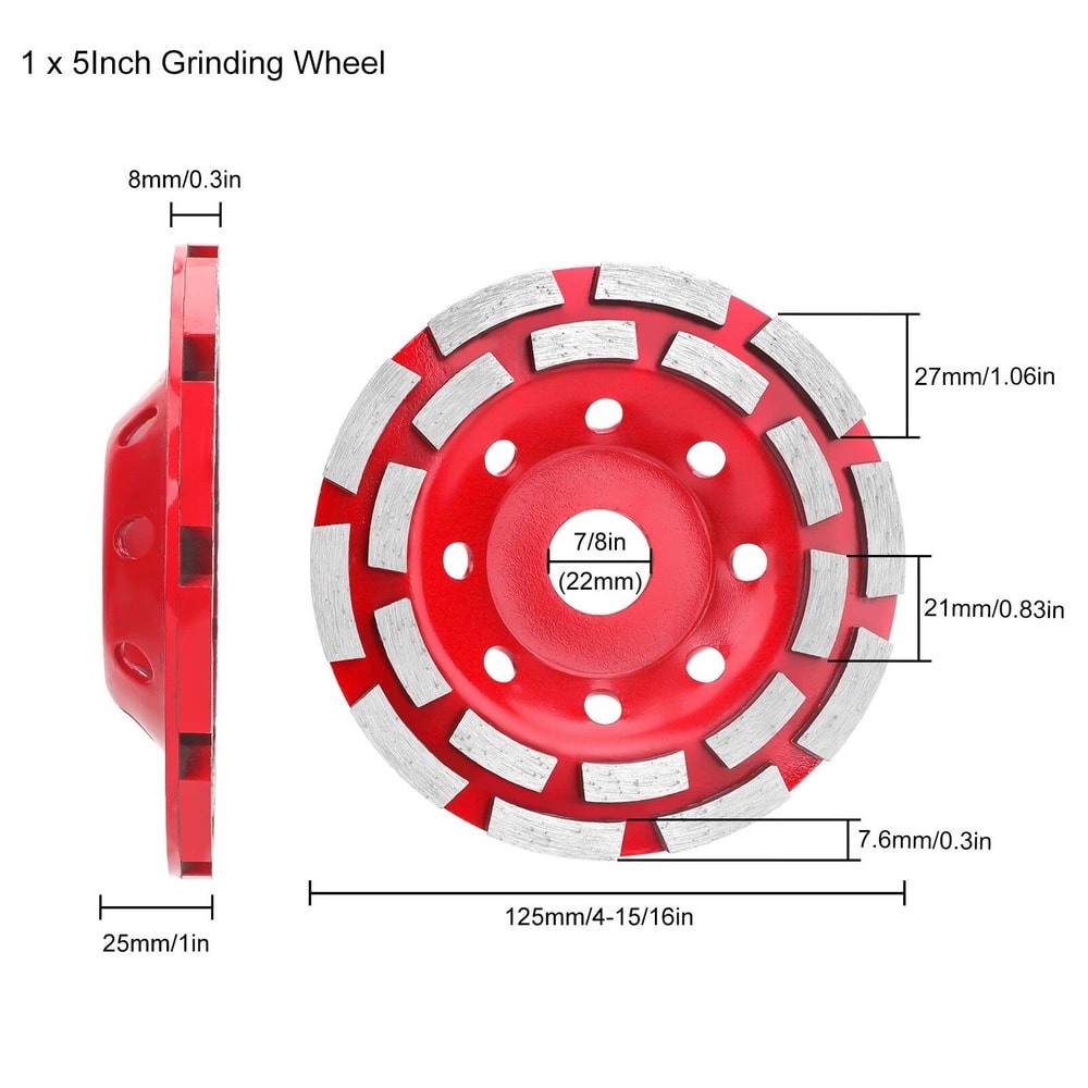 Diamond Grinding Wheel Disc Concrete Stone Granite Segment Aperture HighPerformance 1