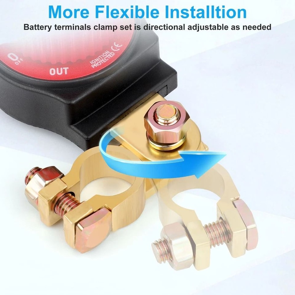 Battery Disconnect Switch Kill Switch For Car RV Boat ATV Solar Prevent Battery Drain And Enhance 2