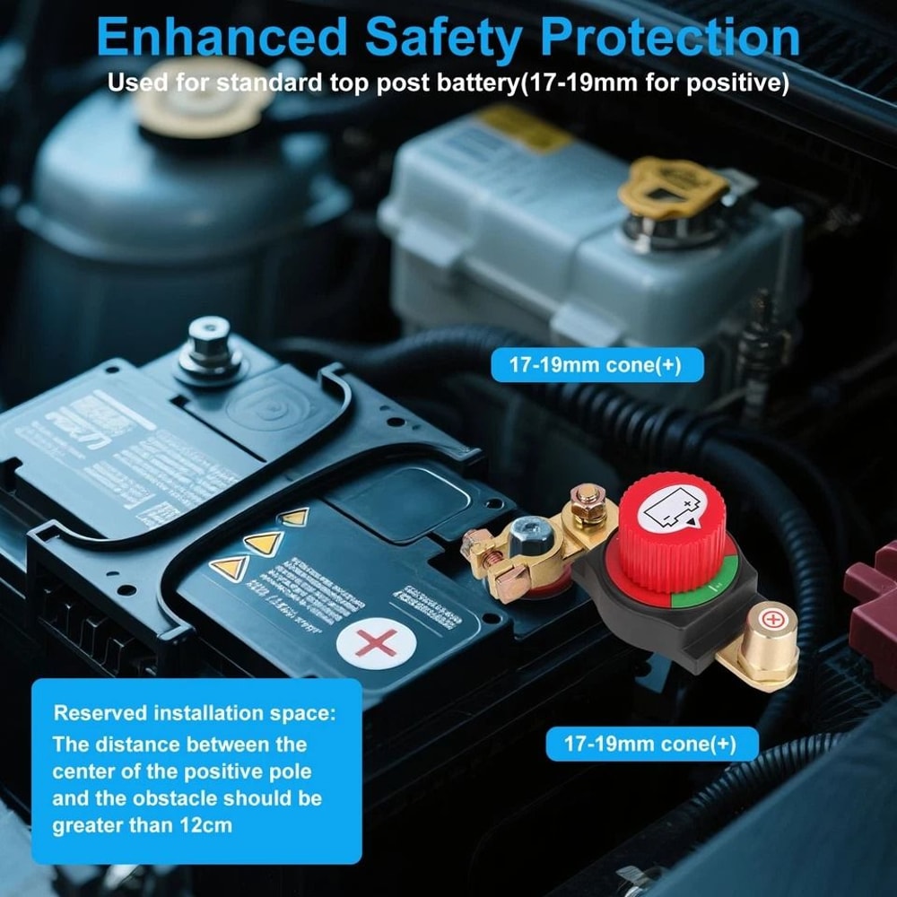 Battery Disconnect Switch Kill Switch For Car RV Boat ATV Solar Prevent Battery Drain And Enhance 4