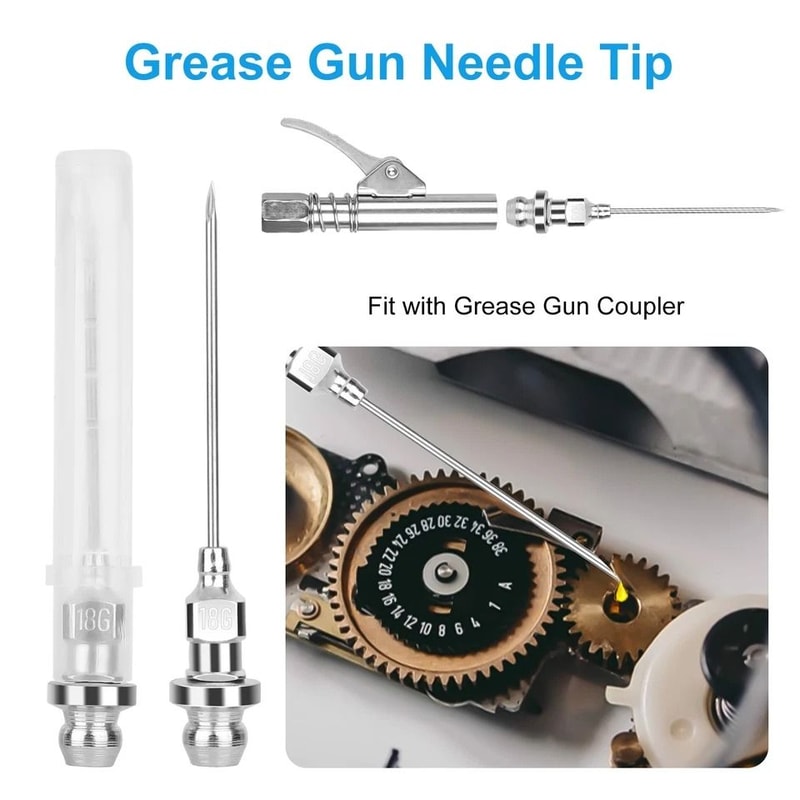 Grease Gun Accessory Kit Adapter Needle Coupler Flex Hose Fittings For Automotive Truck Farm 2