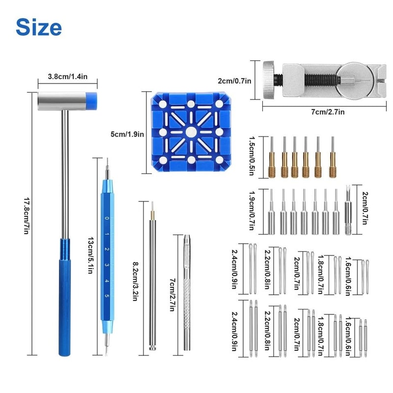 Watch Repair Kit Spring Bar Strap Pin Remover Link Resizer Watch Band Adjuster For All Watch Sizes 1