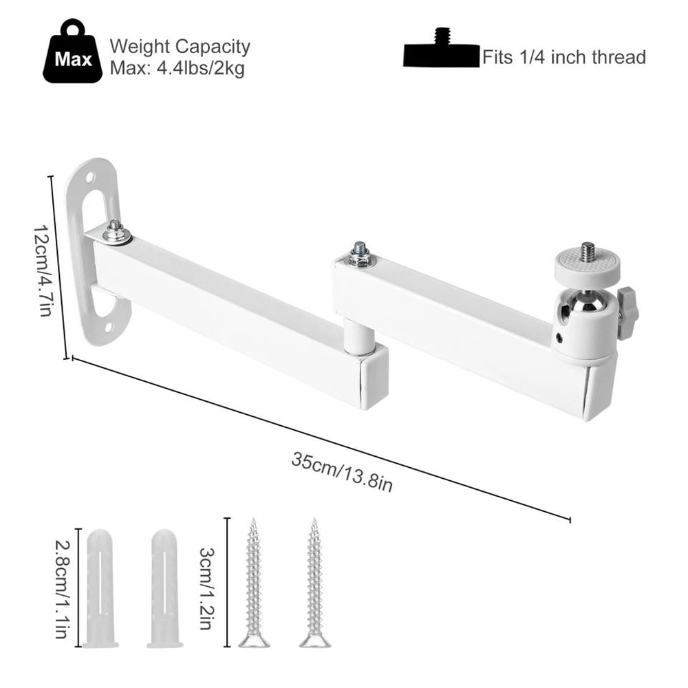 Rotation Foldable Projector Wall Ceiling Mount Adjustable Aluminum Alloy Universal Compatibility F 6