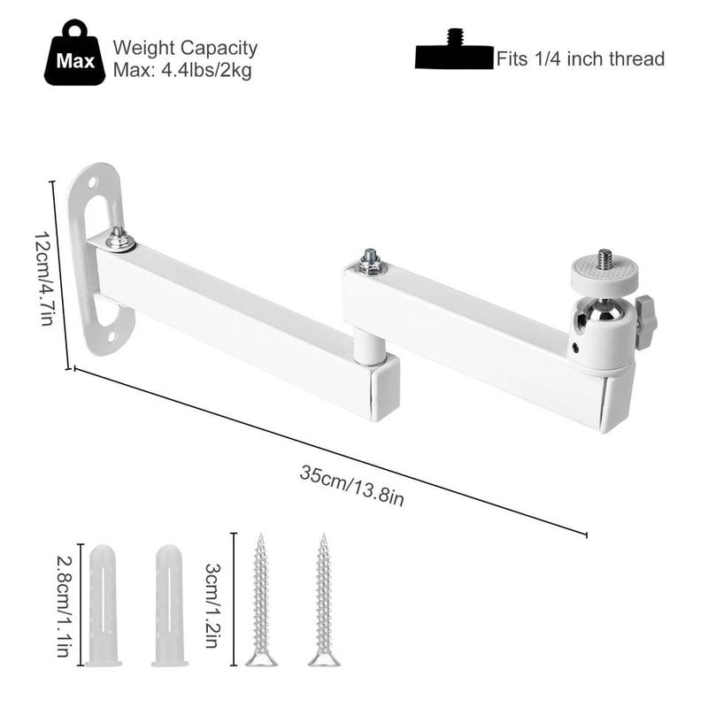 Rotation Foldable Projector Wall Ceiling Mount Adjustable Aluminum Alloy Universal Compatibility F 6