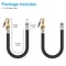 Tire Inflator Extension Hose Adapter With QuickConnect Chuck Durable Rubber Metal For Cars 2