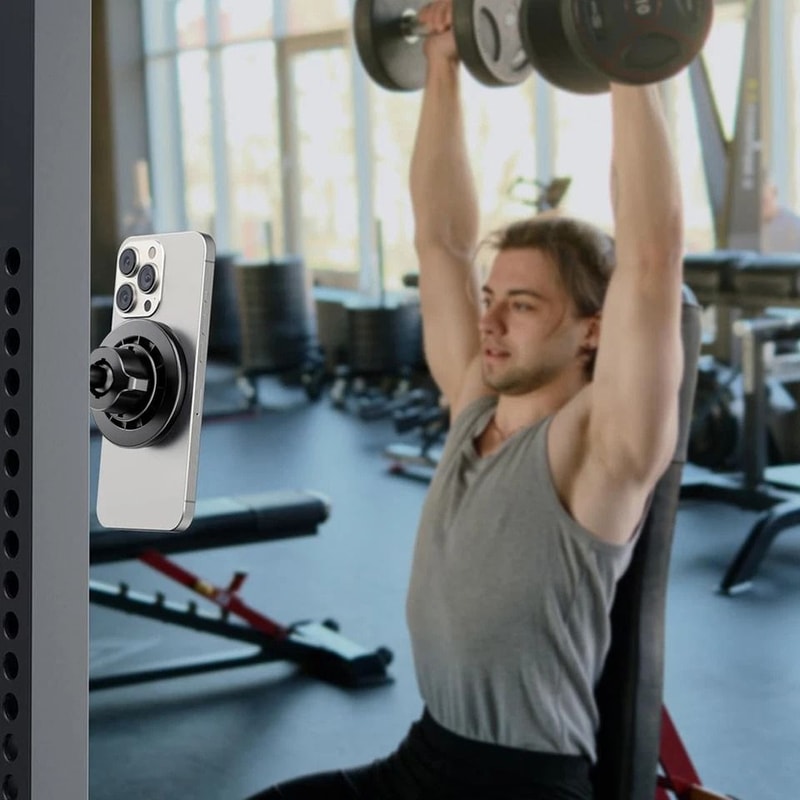 Magnetic Phone Holder For Gym DualSided Magnet Universal Golf Cart Mount Compatible With IPhone 2