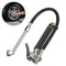 Tire Inflator With Pressure Gauge Dual Head Air Chuck For Easy Inflation HeavyDuty Hose 0