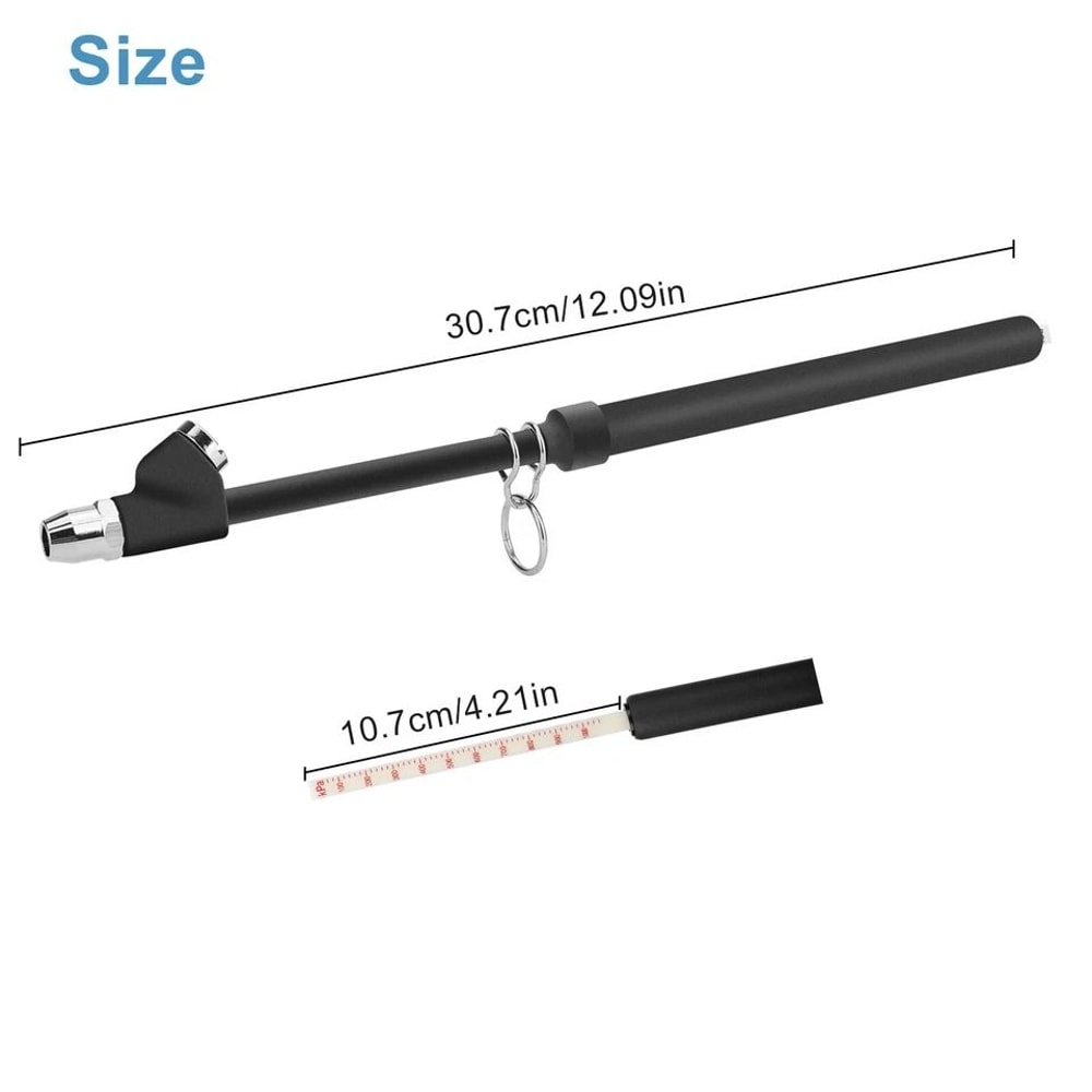 HeavyDuty Tire Air Gauge With Dual Head Chuck Semi Truck RV SUV Car ATV 0