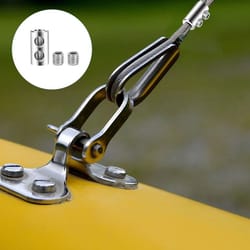 stainless steel double wire rope clips , cable clamps for cable, silver, with screws & spanner