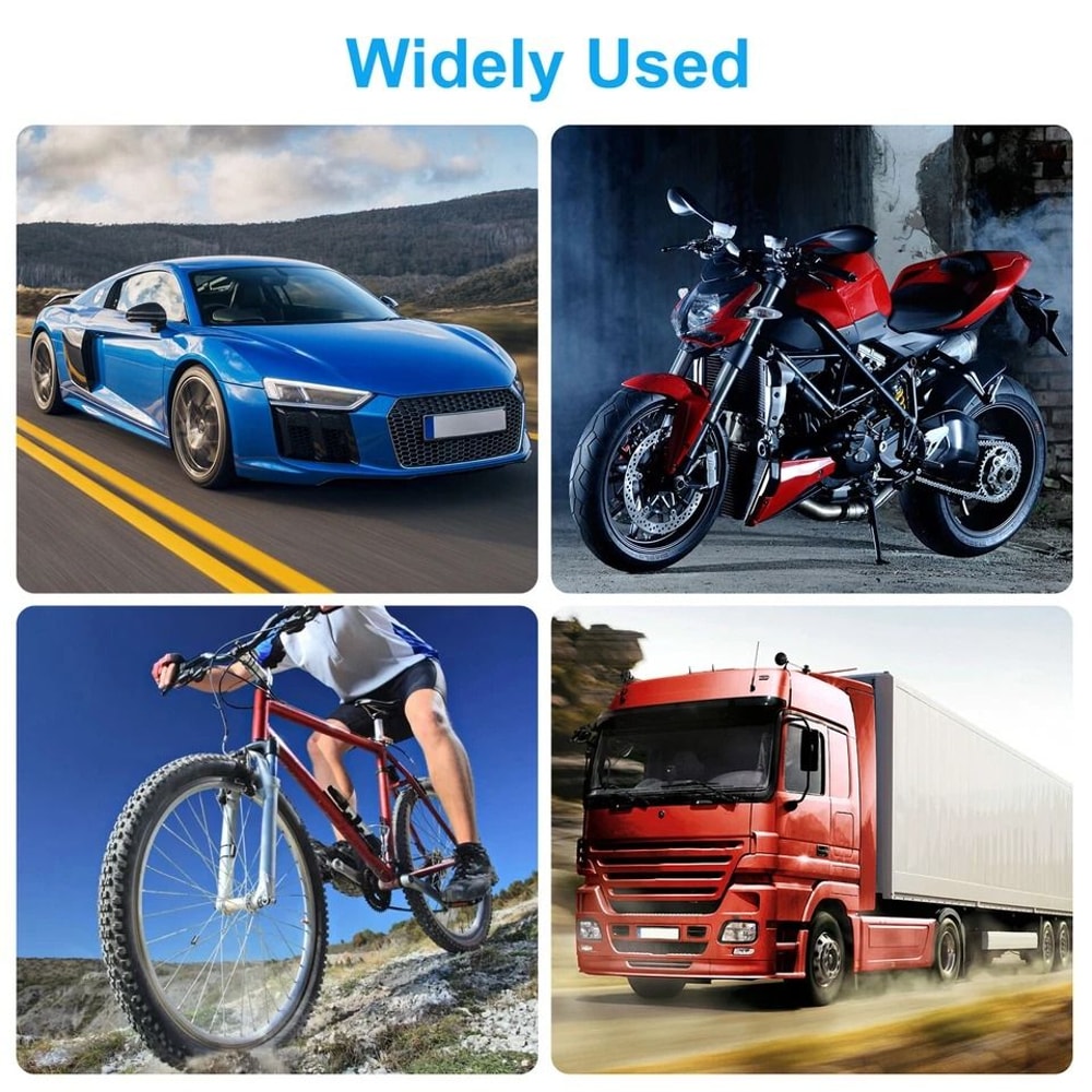 Tire Inflator Hose Extension Adapter For Schrader Valves Compatible With Cars Motorcycles Bikes 3