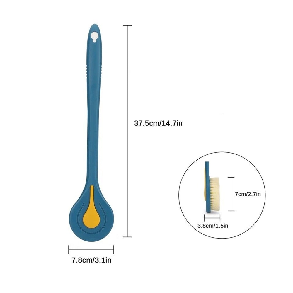 Soft Bristle Long Handle Bath Brush Back And Body Skin Scrubber Perfect Shower Washing Tool 5