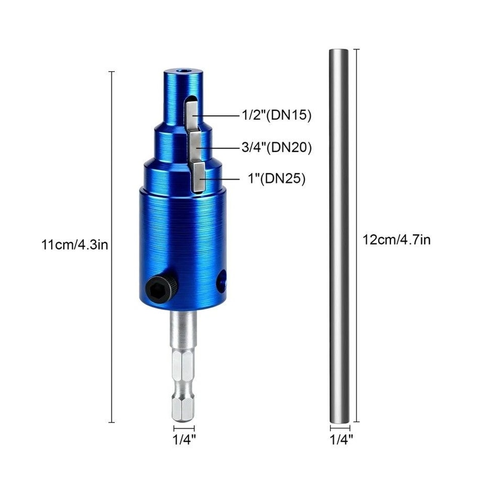 Internal Pipe Wrench Broken Pipe Extractor Nipple Valve RemoverTool For PVC PEX And Plastic Pipes 8