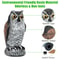 Garden Yard Scarecrow Owl Decoy Pigeon Repellent Bird Scare Statue Waterproof Plastic Owl For Yard 3