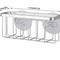 Kitchen Sink Caddy Sponge Holder With Suction Cups Stainless Steel Drain Rack Soap Storage Organize 1