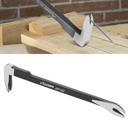 nail puller tool, multi-functional pry bar for concrete, woodworking, demolition, heavy duty nail extractor