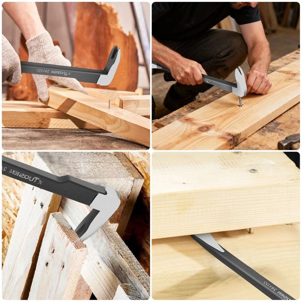 Nail Puller Tool MultiFunctional Pry Bar For Concrete Woodworking Demolition Heavy Duty Nail Extrac 7