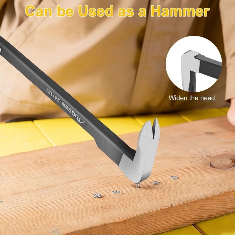 Nail Puller Tool MultiFunctional Pry Bar For Concrete Woodworking Demolition Heavy Duty Nail Extrac 8