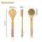 Natural Boar Bristle Bath Brush With Long Handle EcoFriendly Bamboo Back Scrubber For Skin Exfoliat 3
