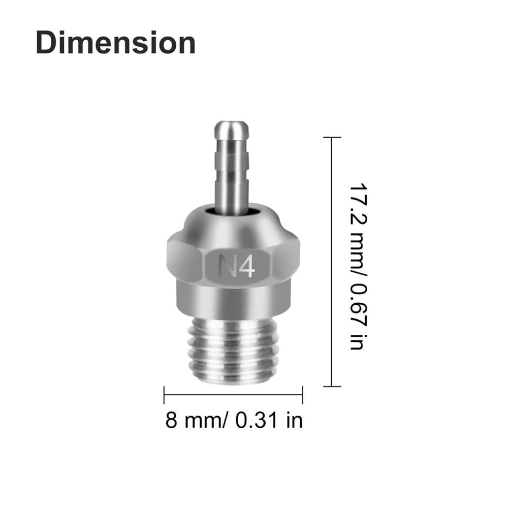 Glow Plug Durable For Traxxas TMaxx Nitro RC Engines Compatible With Nitro Fuels 1