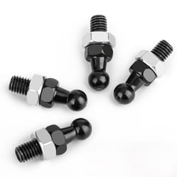 premium ball stud mount, threaded shaft, for gas prop struts & spring lifts