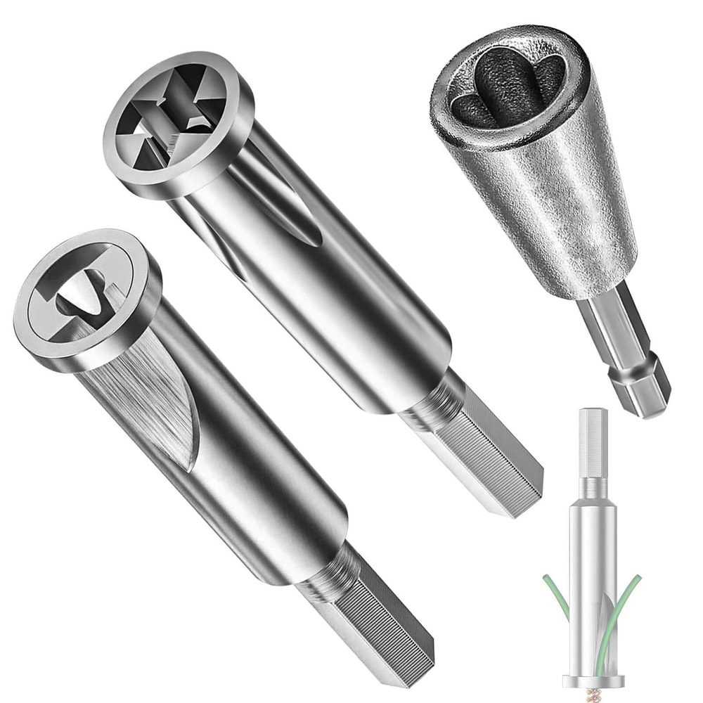 Wire Stripping And Twisting Tool Electrical Drill Stripper Cable Twister For Precision And Ease 0