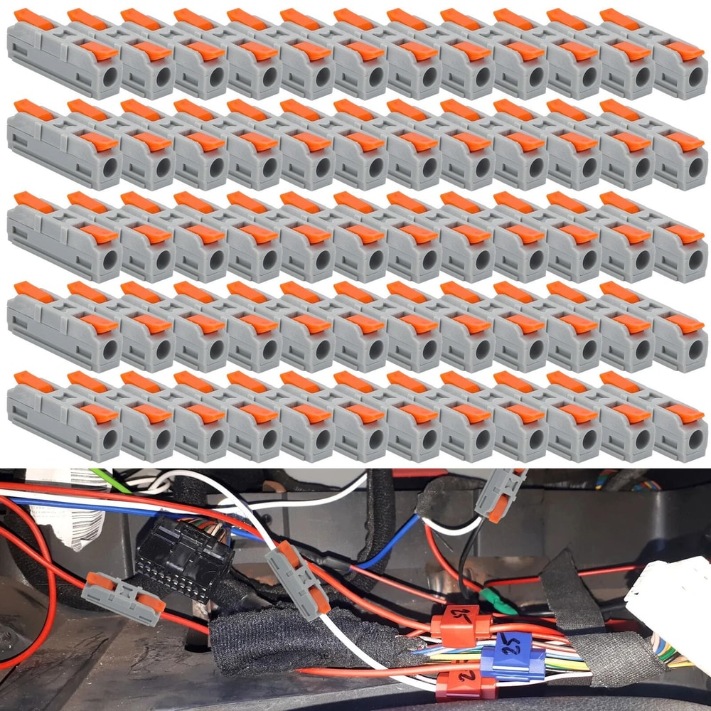 Quick Connect Lever Terminals Compact Wire Connectors For Inline Splicing Simple ToolFree Electrica 1