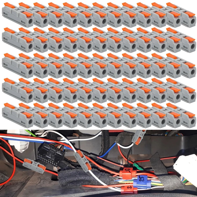 Quick Connect Lever Terminals Compact Wire Connectors For Inline Splicing Simple ToolFree Electrica 1
