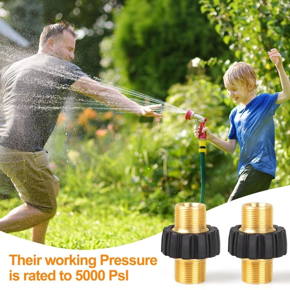 Brass Pressure Washer Adapter Quick Connect Hose Fitting Durable HighPressure Connector 4