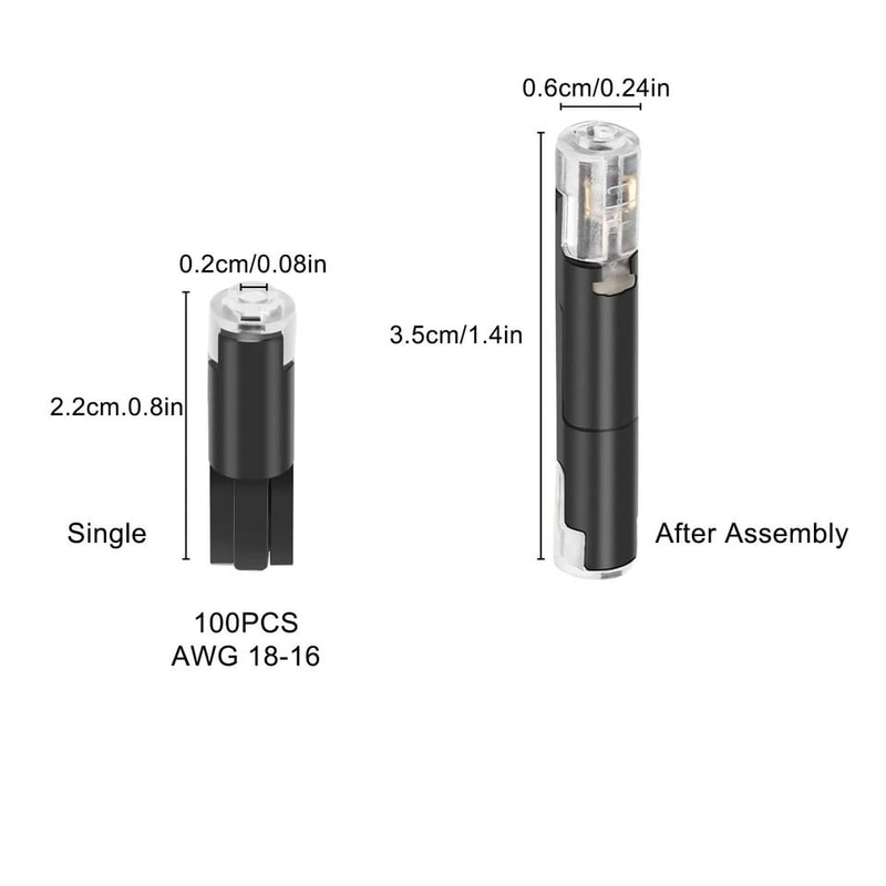 Copper Contact Wire Connectors For AWG Crimp Splice Terminals For LED Car Electronics LowVoltage Wi 5