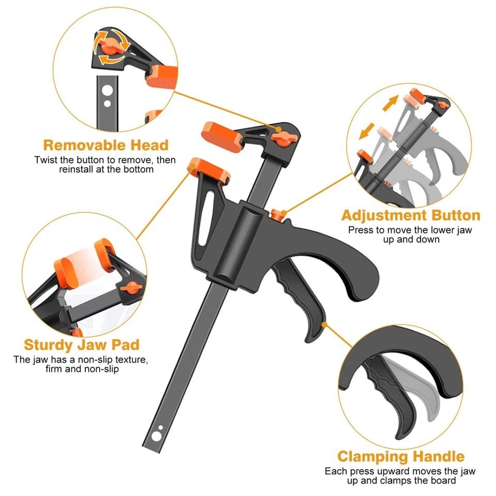 Premium Pocket Hole Jig Kit For DIY Woodworking Adjustable Depth 4