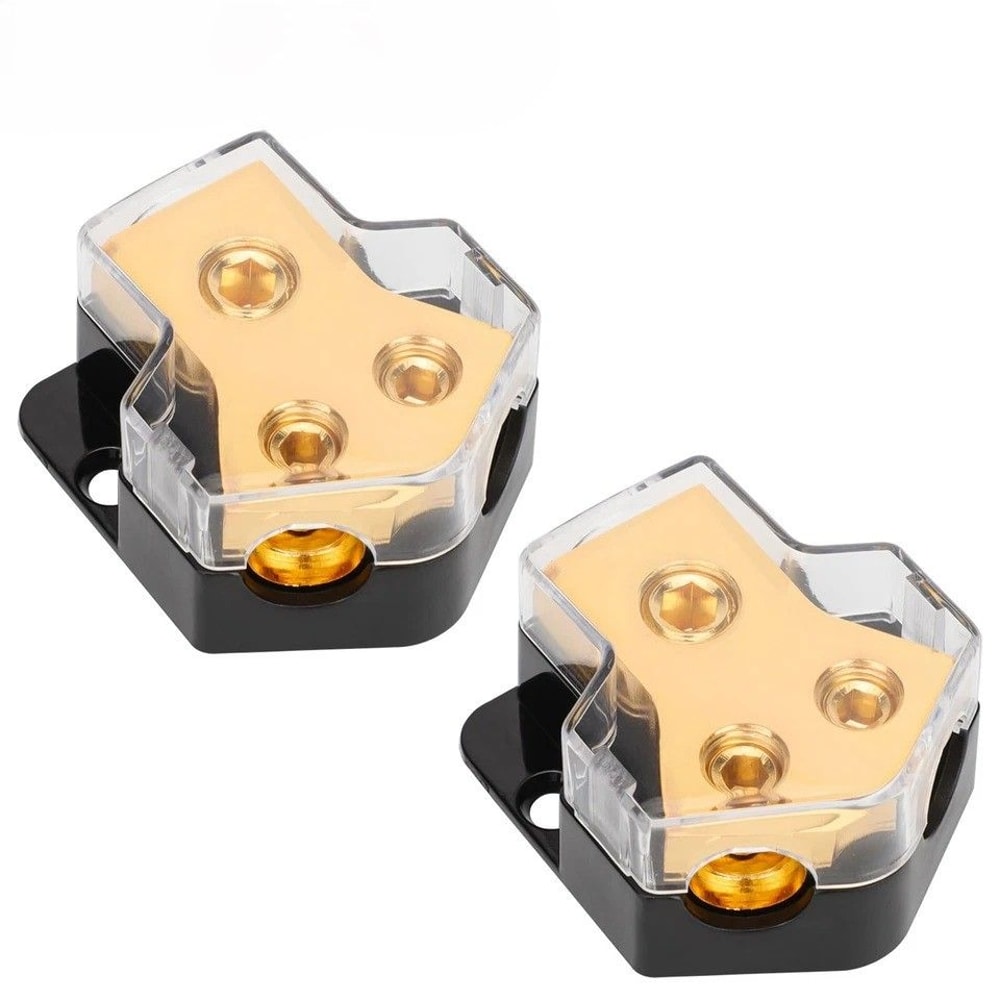 Power Distribution Block For Car Boat Truck Gauge Input To Gauge Output Durable Ground Block 0