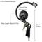 Digital Tire Air Inflator LCD Pressure Gauge PSI Quick Connect NPT Car Heavy Duty Rubber Hose 1