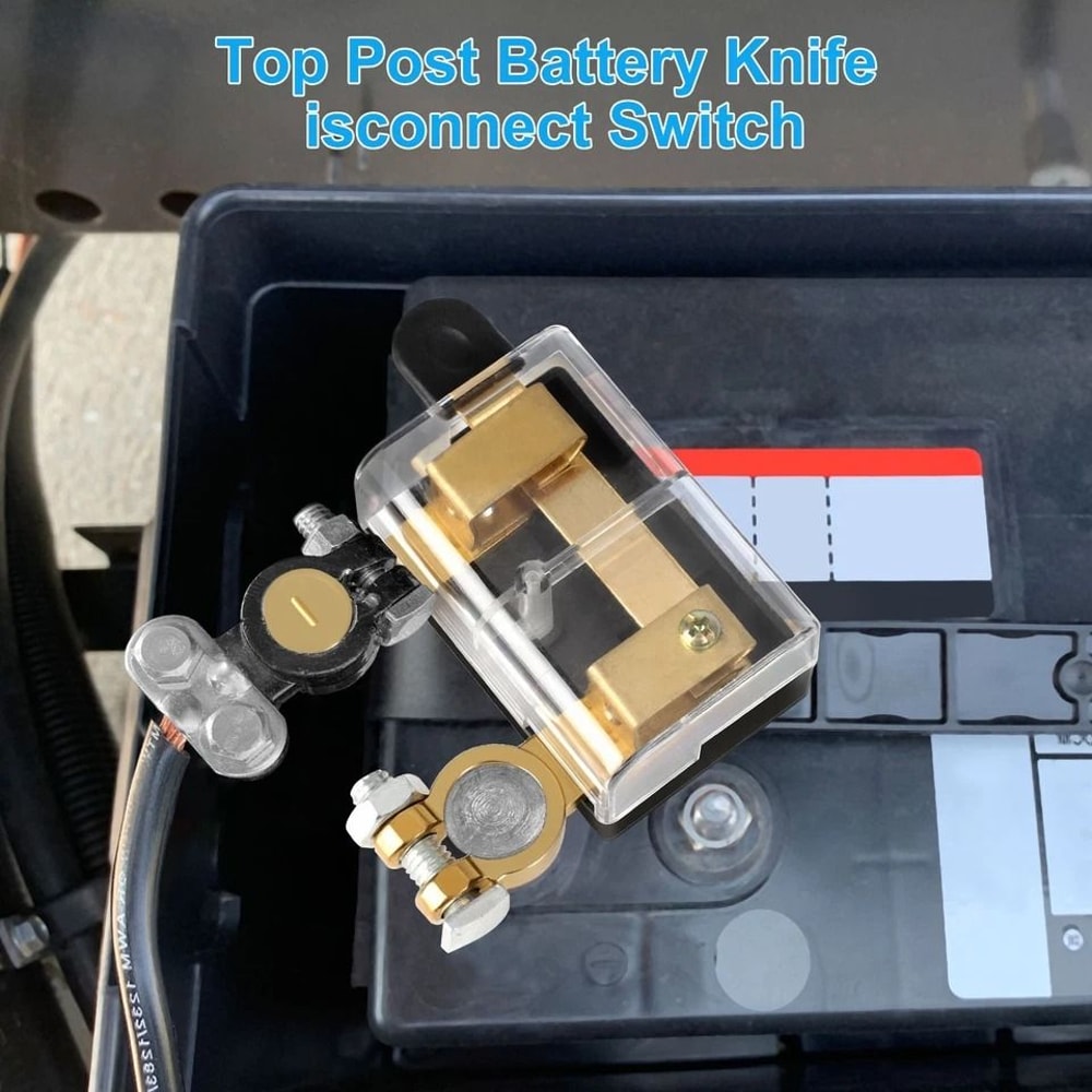 Top Post Master Knife Blade Battery Disconnect Switch Car Truck RV Boat ATV Power Kill Cut Off 1