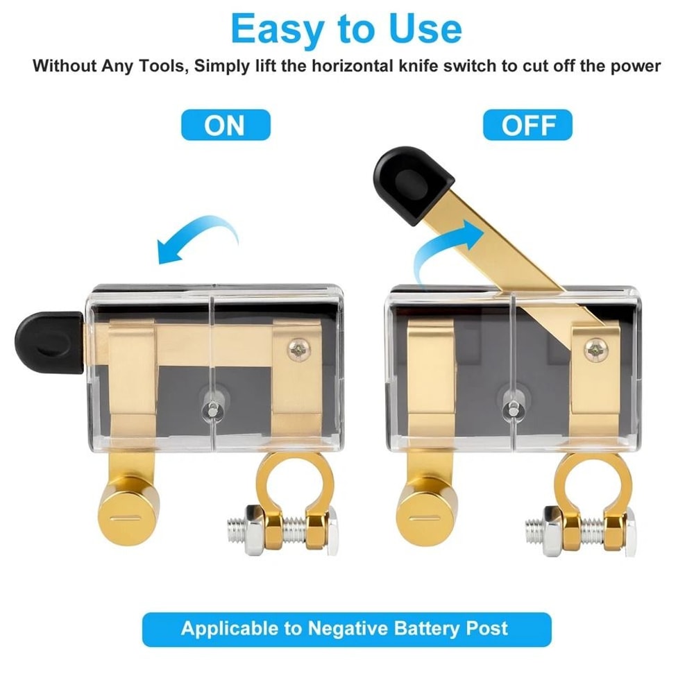 Top Post Master Knife Blade Battery Disconnect Switch Car Truck RV Boat ATV Power Kill Cut Off 5