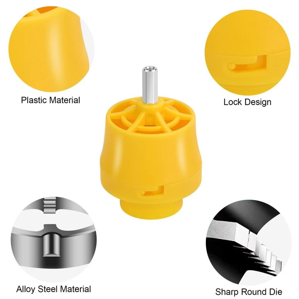 Pipe Threader Kit With PVC Thread Maker Tool Hex Shank Dies For Electric Drill Plumbing Tool For PV 6