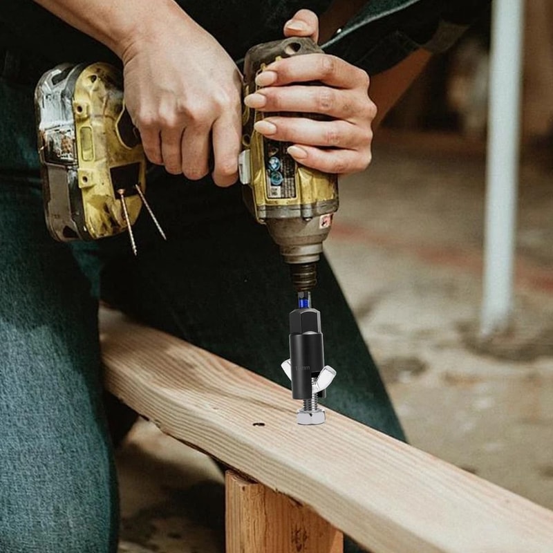 Wing Nut Driver With Keychain Holder 918mm Quick Change Hex Shank For Drills Bolts And Eye Bolts 4