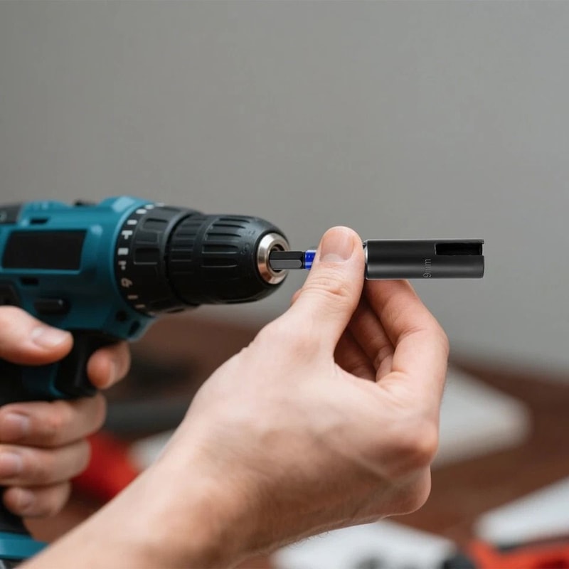 Wing Nut Driver With Keychain Holder 918mm Quick Change Hex Shank For Drills Bolts And Eye Bolts 1