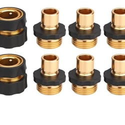 garden hose quick connect set, leak-proof female male connectors, universal fit for hoses, sprayers, and nozzles