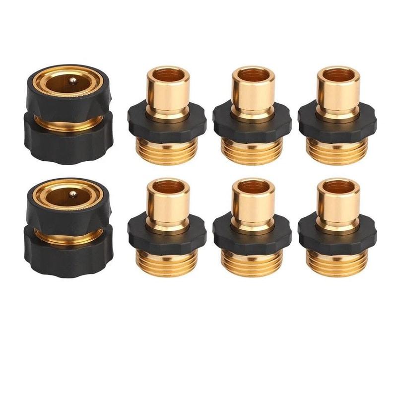 Garden Hose Quick Connect Set LeakProof Female Male Connectors Universal Fit For Hoses Sprayers And 0