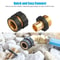 Garden Hose Quick Connect Set LeakProof Female Male Connectors Universal Fit For Hoses Sprayers And 3