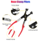 Hose Clamp Plier With Swivel Jaw Locking Mechanism Flat Band Angled For Automotive And Industrial U 8