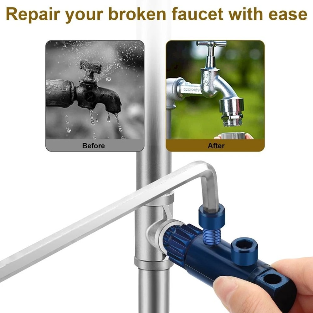 Adjustable Broken Pipe Extractor Damaged Thread Removal Tool For Faucet And Water Pipes 8